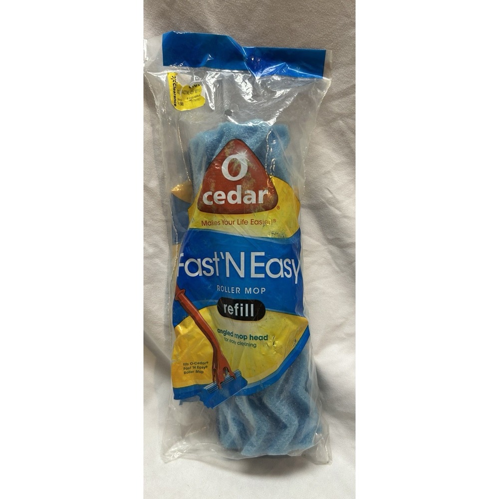 O Cedar Fast N Easy Angled Roller Mop Head Refill ~ NEW